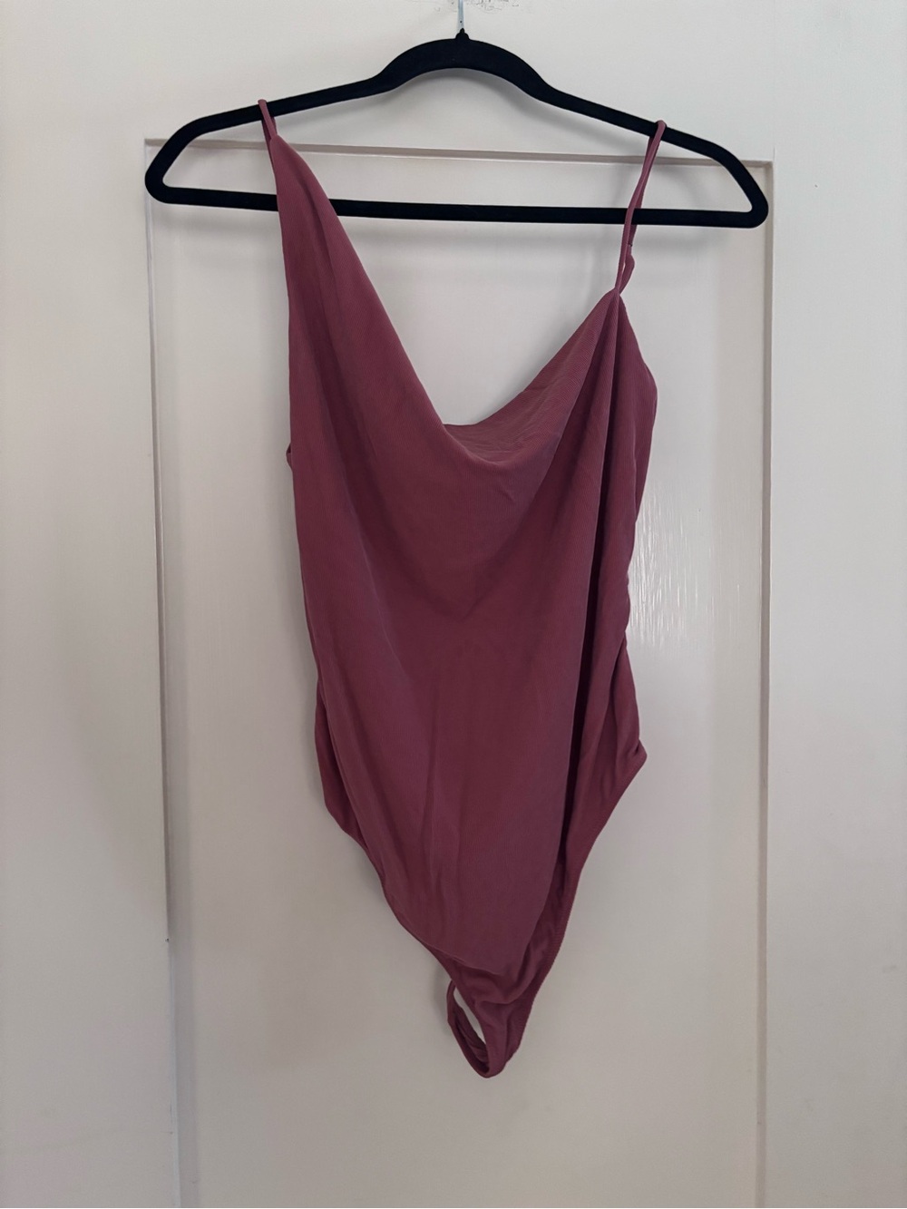 Urban Outfitters Mauve Pink Cowl-Neck Bandeau Bodysuit